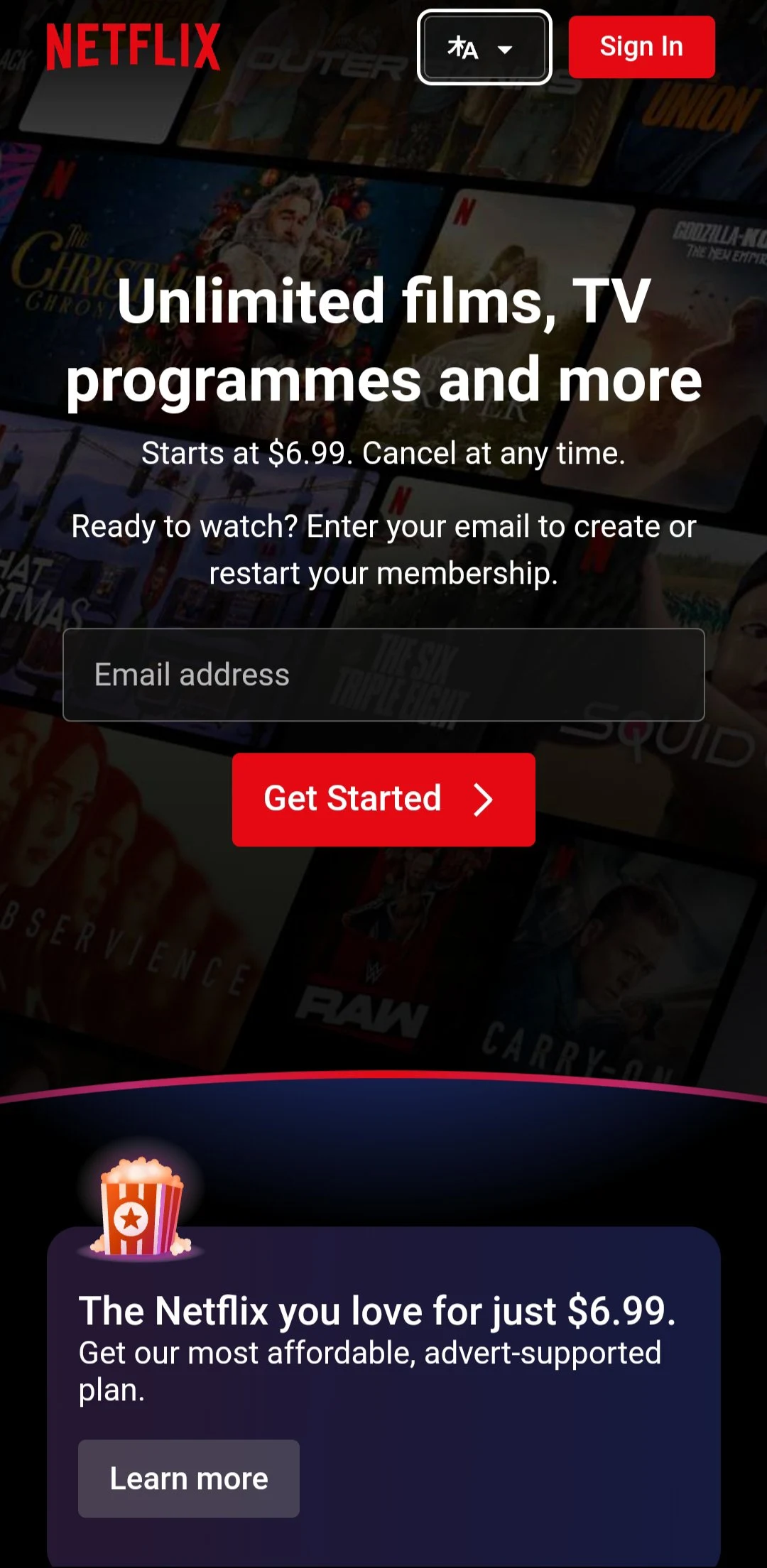 Netflix screenshot